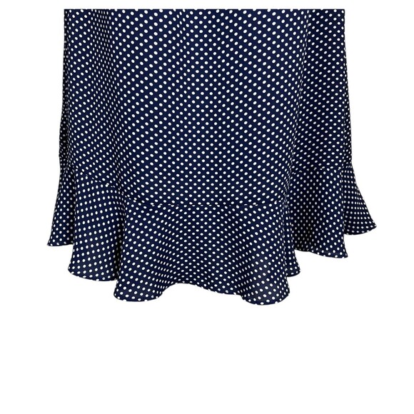 Express Navy On / Off Shoulder Mini Dress  XS  Shift  Date Night Dark Romantic - Picture 5 of 10